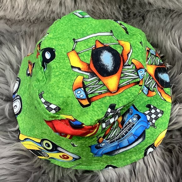 Snug As A Bug | Infant's Speedster Sun Hat | Race Cars | Various Sizes - Picture 2 of 4